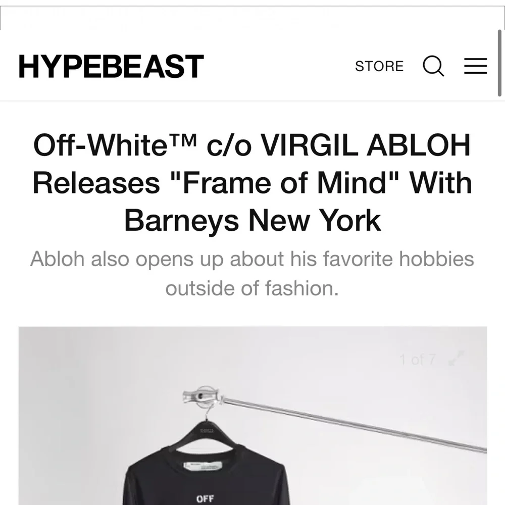 Men’s 2017 Off-White x Barneys New York Hoodie M